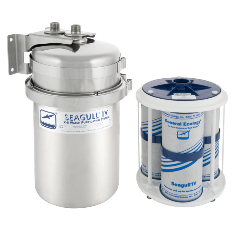 100049 X-6 Seagull IV w Bracket General Ecology Seagull IV X-6 Housing with Bracket and Replacement Cartridge