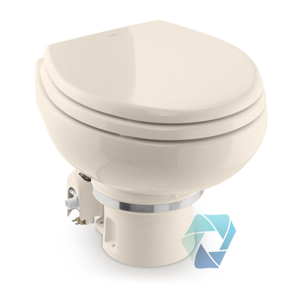 Dometic Masterflush MF7210 Orbit Toilet in Bone - Aquastar Distributors Dometic Masterflush MF7210 Orbit Toilet in Bone (7120 / 7160)