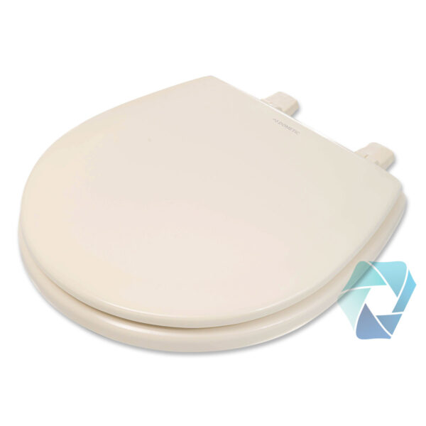 385344437 Bone 14 x 14 Dometic Vacuflush Toilet Seat Vacuflush / Traveler Toilet Seat in Bone - 385344437 / 713814041090