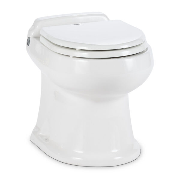 Dometic MasterFlush 8743 Toilet White Button Flush - 8700 Series Toilets Aquastar Distributors Dometic MasterFlush 8743 Toilet White Button Flush
