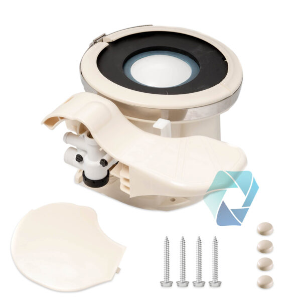 9108558472 Dometic EcoVac Base for Vacuflush Toilets - Bone Dometic EcoVac Base for Vacuflush Toilets - Bone