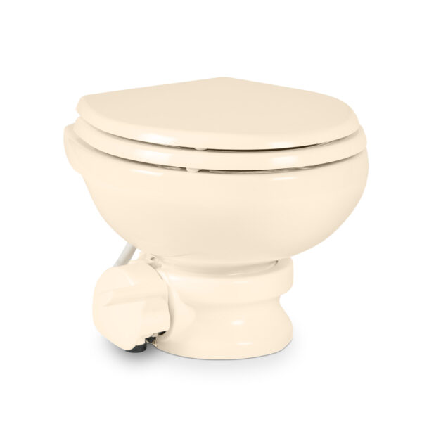 Dometic Low Rise Vacuflush 5006 Bone Toilet - 5000 Series Low Rise Dometic Vacuflush 5006 Bone Color Toilet