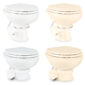 Dometic Vacuflush 5000 Series Toilets - Mid and Low in White or Bone