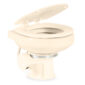 140 Series (VF 146 Bone) Vacuflush Toilet - Open Lid