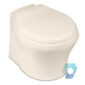 Dometic 8600 Series Boat and RV Macerator Toilets - 8620 Low Profile - Bone