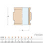 Guidi Coupling Bronze Pipe Fitting Sizing Chart and Dimension Diagram 0270B-01