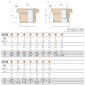 Guidi Male to Female Bushing Pipe Fitting 0241B-02 - Size Charts and Figures 1 and 2