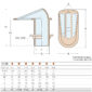 Guidi Grated Bronze Water Intake 1113B-01 Thru-Hull Pipe Diameter Sizing Chart - 2000 Export Series