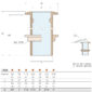 Guidi Extended Thru-Hull Bronze Round Water Intake 1260A-02 BSPT - Sizing Chart and Dimensions Diagram