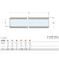 Guidi Threaded Tube Bronze Pipe Fitting 1008B-01 Sizing Chart and Dimensions Diagram