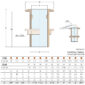Guidi Thru-Hull Bronze Round Water Intake 1260-01 BSPT Dimensions Diagram and Sizing Chart