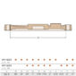 Guidi Nickel-Plated Bronze Strainer Cover KIT1163CN-01 Dimensions Diagram and Sizing Chart