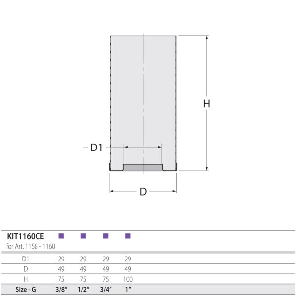 Guidi Water Intake Strainer Basket KIT1160CE-01 Dimensions Diagram and Sizing Chart Guidi Water Intake Strainer Basket KIT1160CE-01 Diagram