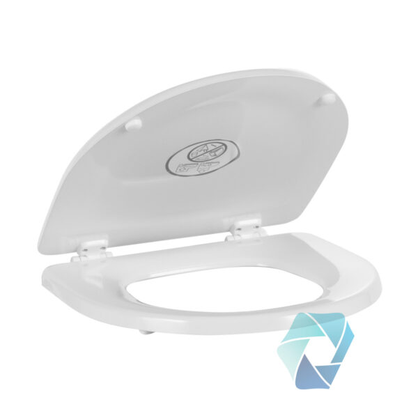 385312204 Dometic Concerto Slow-Close Toilet Seat for 3000, 8700, 4300 and 4400 Series Toilets - White, Open Dometic Concerto Slow-Close Toilet Seat for 3000, 8700, 4300 and 4400 Series Toilets - White, Open