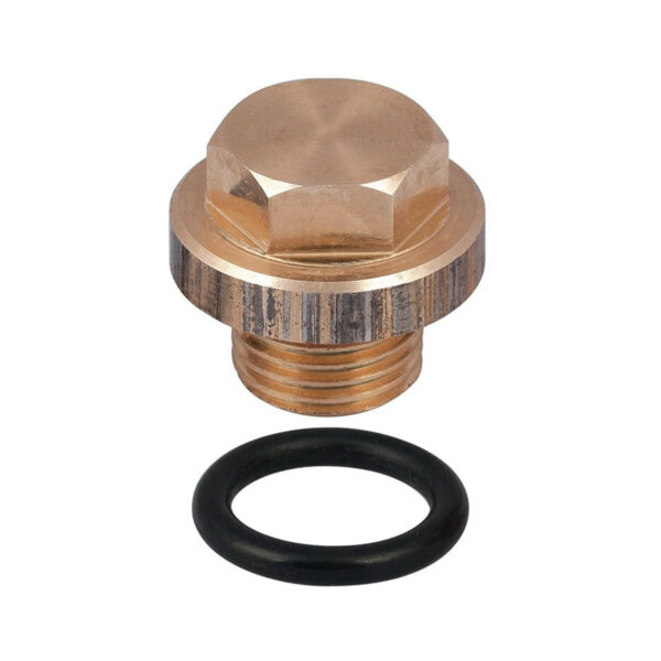 Guidi Bronze Drain Plug with Neoprene O-Ring KIT1281TN